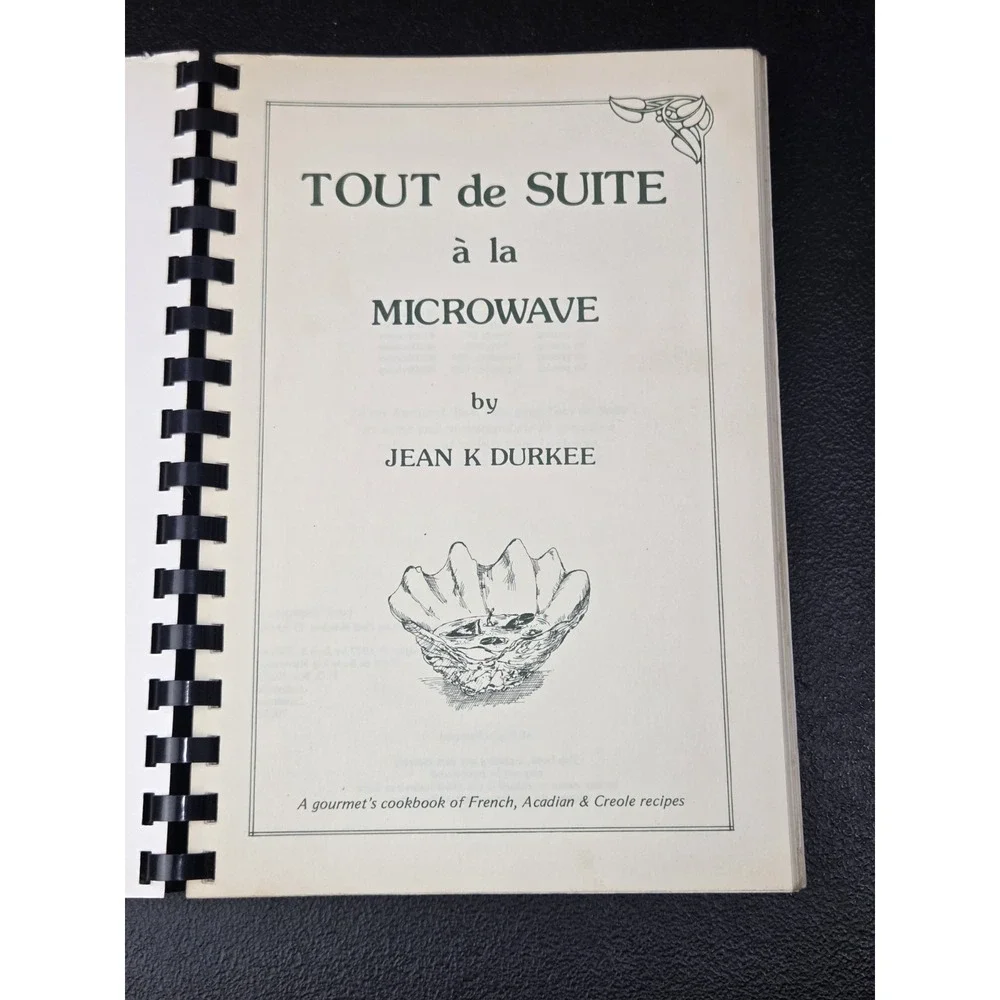 Tout‎ De Suite a la Microwave Cookbook Jean Durkee 7th Print 1982